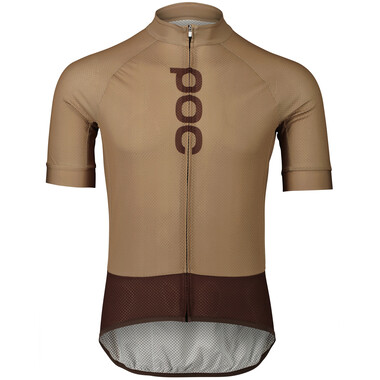 POC ESSENTIAL ROAD LOGO Short-Sleeved Jersey Brown 2023 0